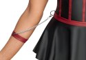 Cottelli Bondage Gorset Longline z Mankietami i Stringami czarny 80B/M