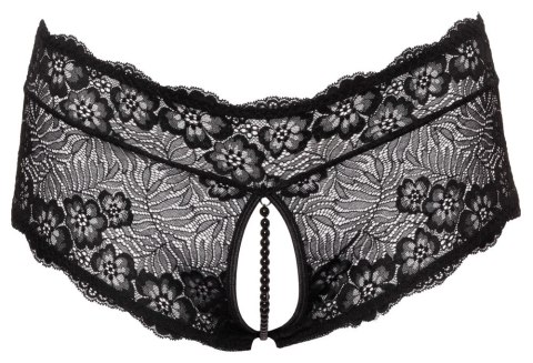 Cottelli CURVES Figi z Koronki Czarny XL z Perełkami i Satynową Wstążką Cottelli CURVES Figi z Koronki Czarny XL z Perełkami i Satynową Wstążką