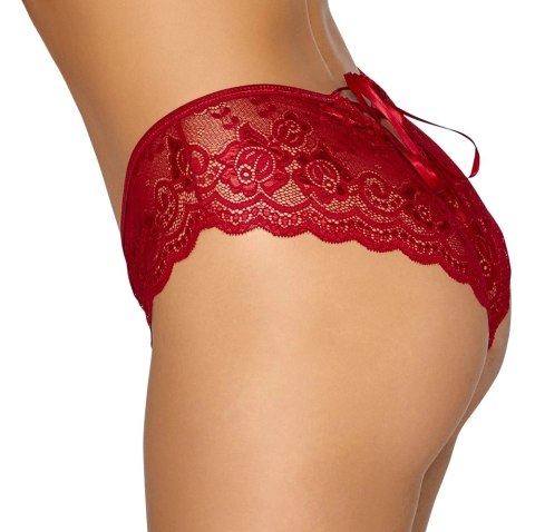 Cottelli Collection Figi Koronkowe Otwarte Czerwone XL Cottelli Collection Figi Koronkowe Otwarte Czerwone XL
