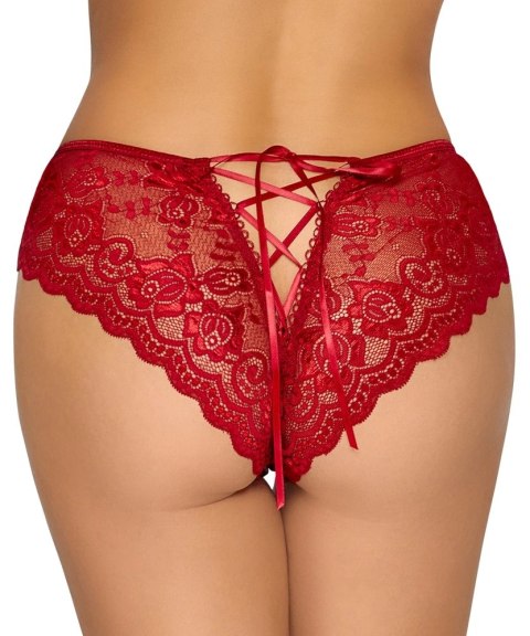 Cottelli Collection Figi Koronkowe Otwarte Czerwone XL Cottelli Collection Figi Koronkowe Otwarte Czerwone XL