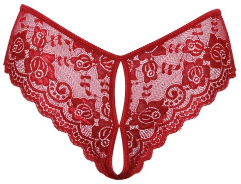Cottelli Collection Figi Koronkowe Otwarte Czerwone XL Cottelli Collection Figi Koronkowe Otwarte Czerwone XL
