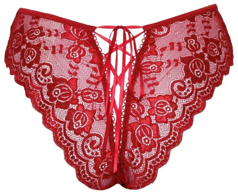 Cottelli Collection Figi Koronkowe Otwarte Czerwone XL Cottelli Collection Figi Koronkowe Otwarte Czerwone XL