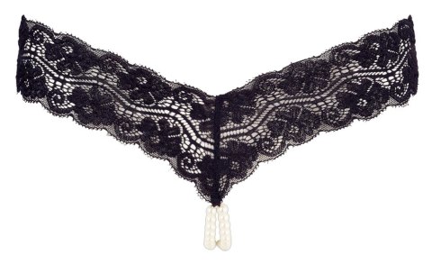 Cottelli Collection Stringi Koronkowe Czarny Naszyjnik Perły Rozmiar L Cottelli Collection Stringi Koronkowe Czarny Naszyjnik Perły Rozmiar L