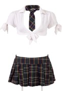 Cottelli Costumes zestaw szkolny damski M - top, spodniczka, majtki