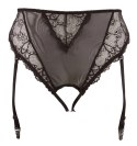Cottelli Curves Majtki z Pasami do Pończoch 3XL Koronka Czarny