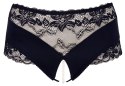 Cottelli Curves figi wysokie z koronką i perłami, otwarty krok, 3XL
