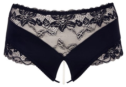 Cottelli Curves figi wysokie z koronką i perłami, otwarty krok, 3XL Cottelli Curves figi wysokie z koronką i perłami, otwarty krok, 3XL