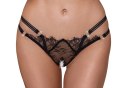 Cottelli LINGERIE Stringi koronkowe z ozdobnymi dżetami M/L
