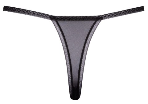 Cottelli LINGERIE Stringi open crotch haftowane M/L siateczka czarna Cottelli LINGERIE Stringi open crotch haftowane M/L siateczka czarna