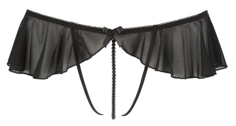 Cottelli Lingerie S - Stringi z falbankami i dekoracyjnymi perełkami Cottelli Lingerie S - Stringi z falbankami i dekoracyjnymi perełkami