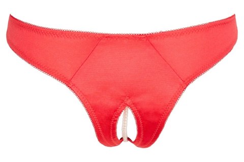 Cottelli Lingerie Satynowe Majteczki z Perełkami Czerwone M Cottelli Lingerie Satynowe Majteczki z Perełkami Czerwone M