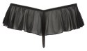 Cottelli Lingerie Stringi XL z Falbankami i Dekoracją Perłową Czarny