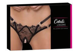 Cottelli Lingerie Stringi S/M z Delikatną Koronką i Dżetami