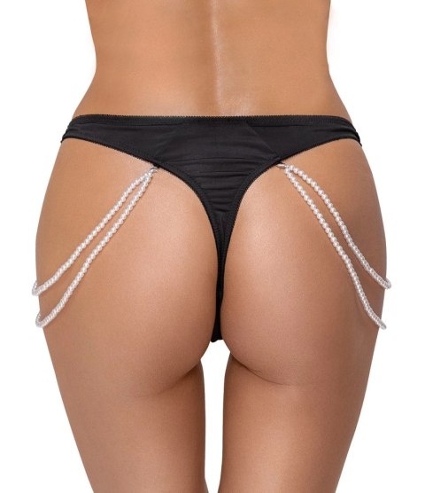 Cottelli Lingerie Stringi S/M z Koronką i Odpinanymi Perłowymi Łańcuszkami Cottelli Lingerie Stringi S/M z Koronką i Odpinanymi Perłowymi Łańcuszkami