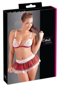 Cottelli Lingerie komplet 3-częściowy krata z koronką L