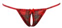 Cottelli Lingerie komplet 3-częściowy krata z koronką L