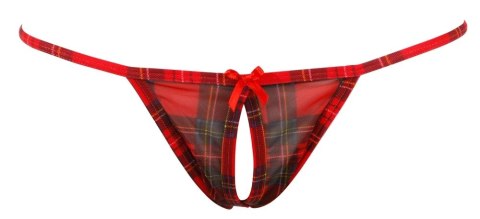 Cottelli Lingerie komplet 3-częściowy krata z koronką L Cottelli Lingerie komplet 3-częściowy krata z koronką L