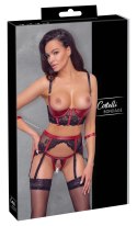 Cottelli Bondage zestaw 3-częściowy z koronką i mankietami M