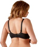 Cottelli Curves biustonosz na fiszbinach odkryty czarny 85E
