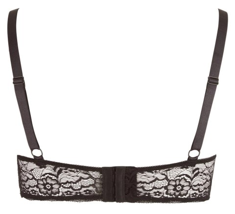 Cottelli Curves biustonosz z ozdobnymi paseczkami czarny 85E Cottelli Curves biustonosz z ozdobnymi paseczkami czarny 85E