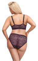 Cottelli Curves komplet 2-częściowy fioletowa koronka XL regulowany