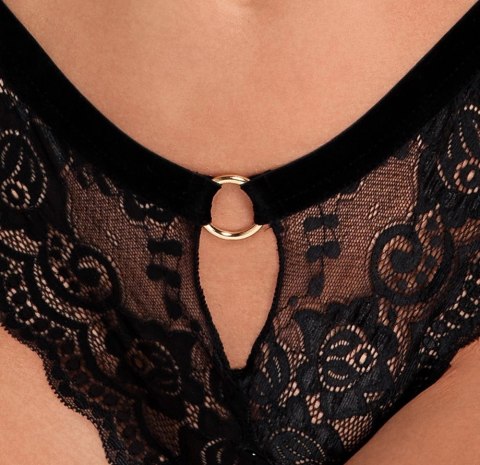 Cottelli LINGERIE komplet koronkowy 2-częściowy czarny L Cottelli LINGERIE komplet koronkowy 2-częściowy czarny L