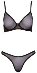 Cottelli Lingerie 2-częściowy komplet siateczkowy z brokatem 80C/L