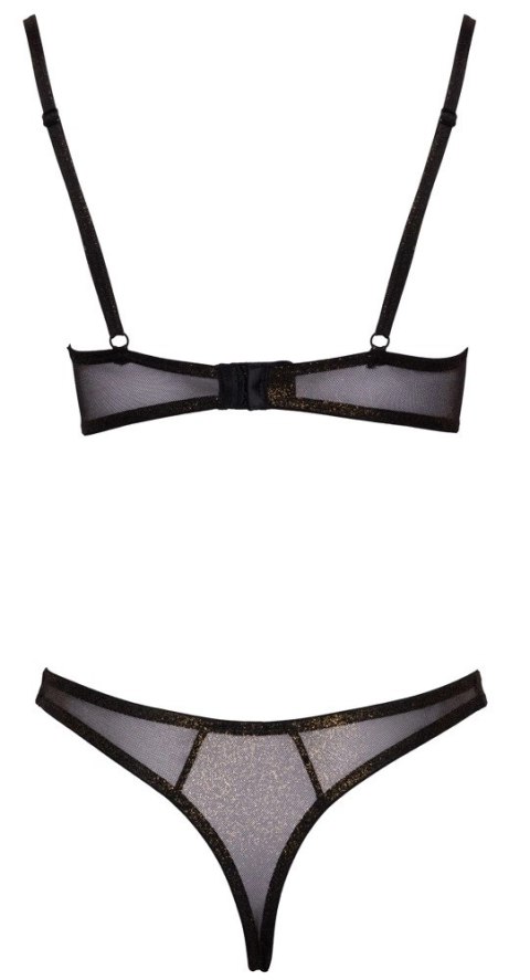 Cottelli Lingerie 2-częściowy komplet siateczkowy z brokatem 80C/L Cottelli Lingerie 2-częściowy komplet siateczkowy z brokatem 80C/L