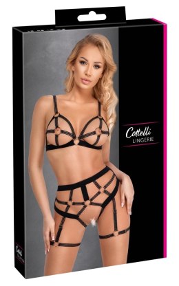 Cottelli Lingerie Komplet Paseczkow Biustonosz i Figi L Rose Gold