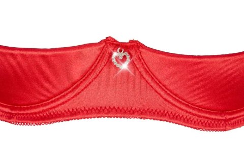 Cottelli Lingerie Zestaw Satynowy Czerwony 3-częściowy 85B/L Cottelli Lingerie Zestaw Satynowy Czerwony 3-częściowy 85B/L