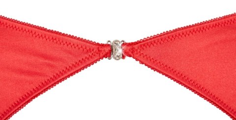 Cottelli Lingerie Zestaw Satynowy Czerwony 3-częściowy 85B/L Cottelli Lingerie Zestaw Satynowy Czerwony 3-częściowy 85B/L