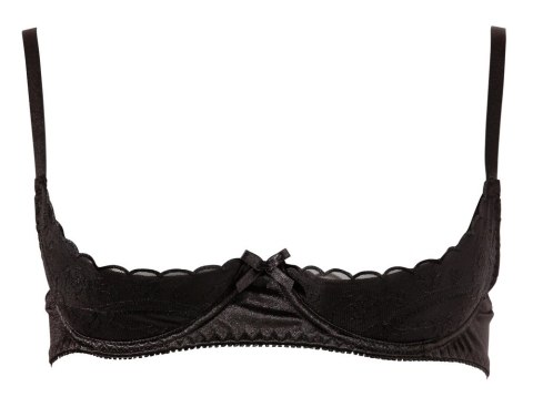 Cottelli Lingerie biustonosz na fiszbinach czarny 80C haftowany Cottelli Lingerie biustonosz na fiszbinach czarny 80C haftowany