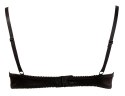 Cottelli Lingerie biustonosz na fiszbinach czarny 80C haftowany
