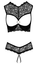 Cottelli Lingerie komplet koronkowy 2-częściowy 75B/S czarny