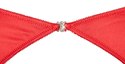 Cottelli Lingerie zestaw satynowy czerwony 3-częściowy 80C/M