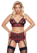 Cottelli CURVES komplet koronkowy z perłowym akcentem XL/2XL