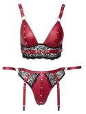Cottelli Collection Bondage Zestaw Czerwony XL z Koronką i Paskami