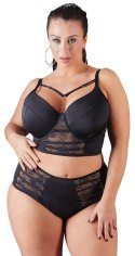 Cottelli Curves biustonosz Longline czarny z koronką 90E