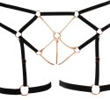 Cottelli Lingerie komplet paseczkow i łańcuszkow z koronką M