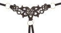 Cottelli Lingerie komplet paskowy czarny dwuczęściowy M