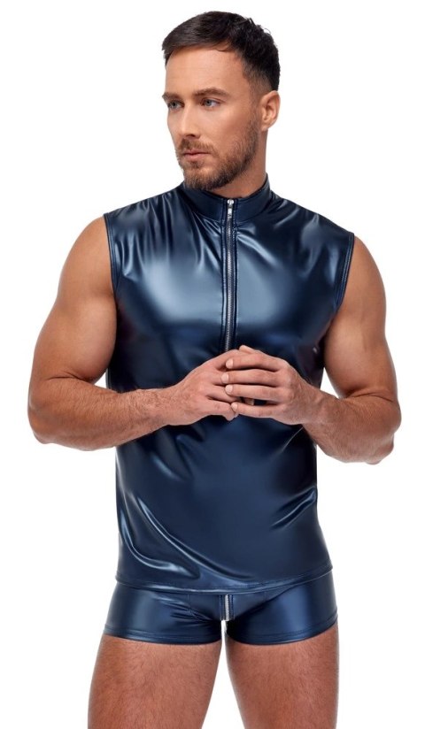 NEK Koszulka Męska Metaliczna Bez Rękawow 2XL Niebieska NEK Koszulka Męska Metaliczna Bez Rękawow 2XL Niebieska