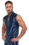 NEK Koszulka Męska Metaliczna Bez Rękawow 2XL Niebieska