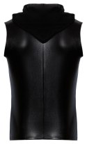 Noir Bluza Bezrękawnik z Kapturem Skora Węża Czarny XL