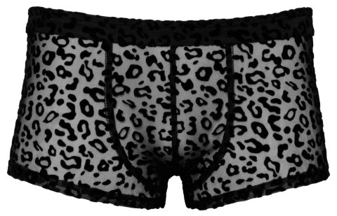 Noir Bokserki Męskie Transparentne Panterka Czarny 2XL Komfort Noir Bokserki Męskie Transparentne Panterka Czarny 2XL Komfort