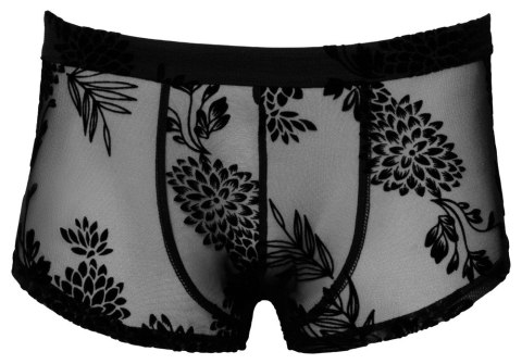 Noir Handmade Bokserki Męskie Prześwitujące Kwiatowy Wzor Czarne 2XL Noir Handmade Bokserki Męskie Prześwitujące Kwiatowy Wzor Czarne 2XL