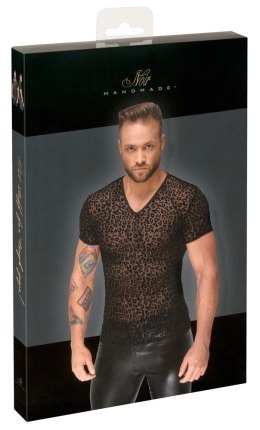 Noir Koszulka Męska Czarna Panterka Prześwitująca 2XL Powernet
