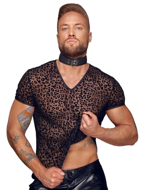 Noir Koszulka Męska Czarna Panterka Prześwitująca 2XL Powernet Noir Koszulka Męska Czarna Panterka Prześwitująca 2XL Powernet