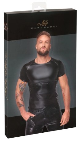 Noir Męska Koszulka Power Wetlook Czarny Mat M Opalizująca