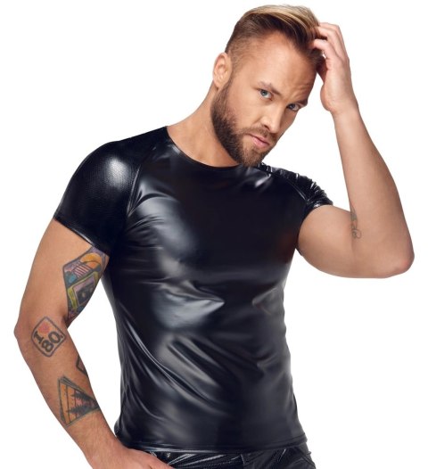 Noir Męska Koszulka Power Wetlook Czarny Mat M Opalizująca Noir Męska Koszulka Power Wetlook Czarny Mat M Opalizująca
