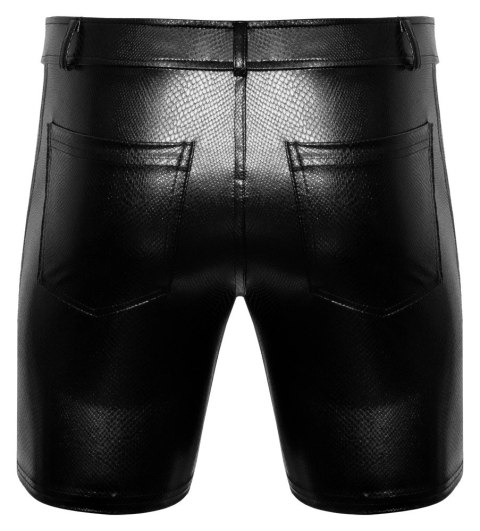 Noir Szorty Męskie Skora Węża Czarny 2XL Elastyczne Modny Design Noir Szorty Męskie Skora Węża Czarny 2XL Elastyczne Modny Design